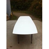 Spisebord i hvid laminat